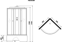 Niagara Душевая кабина Promo P80/40/MT – фотография-10