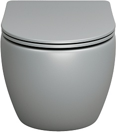 Grossman Унитаз подвесной Color GR-4455GLMS светло-серый матовый – фотография-2