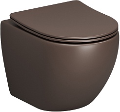 Grossman Унитаз подвесной Color GR-4455BRMS коричневый матовый – фотография-1