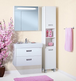 Бриклаер Мебель для ванной подвесная Палермо 80 – фотография-5