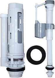 Azario Унитаз-компакт Fretta Round AZ-7121A безободковый с бачком с сиденьем микролифт белый – фотография-16