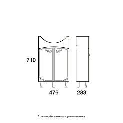 Merkana Мебель для ванной комнаты Кастилия 50 – фотография-2