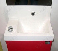 Jacob Delafon Тумба с раковиной "Pop Laminar 40" R красная – фотография-4