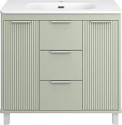 Brevita Мебель для ванной Risacca Pistachio 90 фисташковый – фотография-4