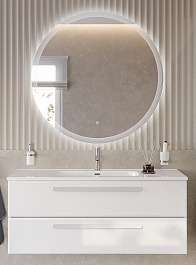 BelBagno Мебель для ванной Eco Cer-N 120 CZR-8095-120 bianco lucido ручки сатин – фотография-1