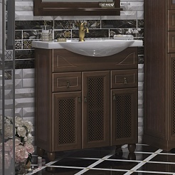 Opadiris Мебель для ванной Тибет 75 нагал, с решеткой – фотография-4