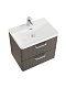 BelBagno Тумба с раковиной Due 60 подвесная Оружейная сталь ручки Белые – картинка-13