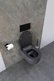 Allen Brau Унитаз подвесной Priority 4.31002.AN антрацит с крышкой 4.31004.AN – фотография-17