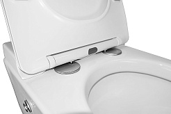 Azario Унитаз подвесной AZ-101C импульсный безободковый с инсталляцией белый – фотография-11