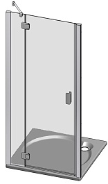 Roltechnik Душевая дверь в нишу HBN1/1100 распашная – фотография-3