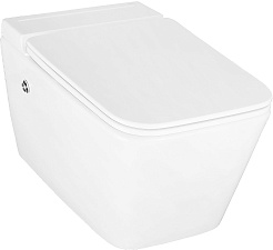 Azario Унитаз подвесной AZ-101C импульсный безободковый с инсталляцией белый – фотография-4