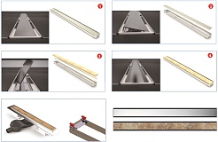 BERGES Wasserhaus Душевой лоток B1 Keramik 800 094119 бронза – фотография-6