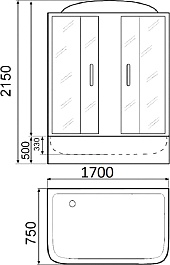 Parly Душевой бокс Bianco BNE170 – фотография-4