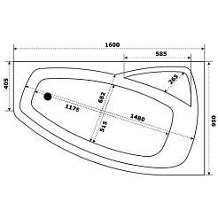 Bas Акриловая ванна Камея 160 L – фотография-4