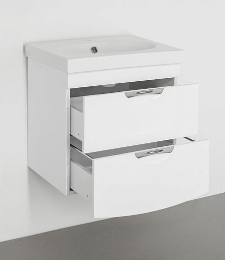 Style Line Мебель для ванной Жасмин-2 76 Люкс белая – фотография-6