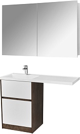 Акватон Мебель для ванной Лондри 60 L дуб кантри/белая – фотография-1