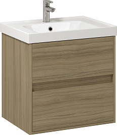 Водолей Мебель для ванной Грейс 60 подвесная кокоболо натуральный – фотография-3