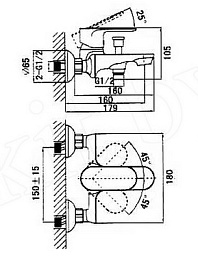 D&K Смеситель "Durer Bayern DA1253201" для ванны – фотография-2