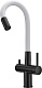 Milacio Смеситель для кухни Ultra MCU.560.TBW total black/белый – картинка-10