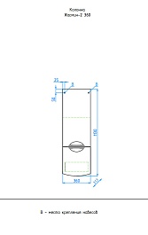 Style Line Пенал для ванной Жасмин-2 36 белый – фотография-2
