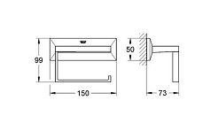 Grohe Держатель туалетной бумаги Allure Brilliant 40499000 – фотография-5