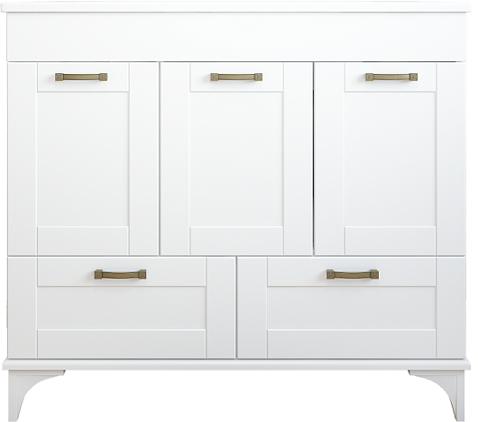 Sanflor Мебель для ванной Ванесса 95/2 Piano белая – фотография-6