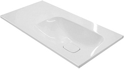 Misty Мебель для ванной Купер 90 R 4 ящика с зеркалом Гамма белая – фотография-6