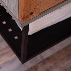 Бриклаер Тумба с раковиной Лофт 100 подвесная – фотография-7