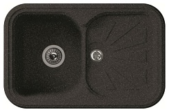 Florentina Мойка гранитная Крит 780 черный – фотография-1