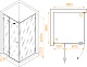 RGW Душевой уголок Stilvoll SV-030B 100x100 профиль черный стекло прозрачное – картинка-14