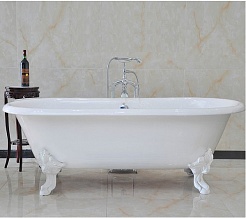 Magliezza Чугунная ванна Patricia 183x80 (ножки белые) – фотография-1