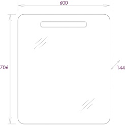 Onika Мебель для ванной Стрим 60.12 белая – фотография-21