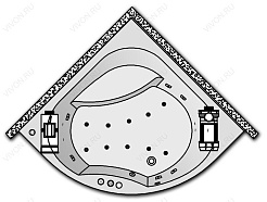 Kolpa San  Комплект гидро-аэромассажа Kolpa San Swan Special (хромотерапия, массаж: боковой, спины, ног, аэромассаж) – фотография-1