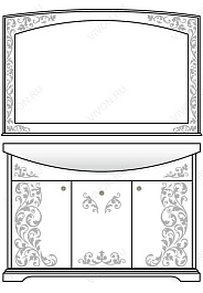 Водолей Зеркало для ванной "NAOMI 120" – фотография-4