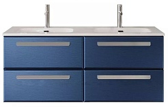 Cezares Тумба с раковиной Eco Cer-N 120 с 4 ящиками sapfiro CZR-8073-120-2 ручки серые – фотография-1