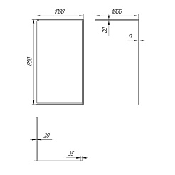 Paini Душевая перегородка PAINI-WalkIN110C 110x195 стекло прозрачное – фотография-6