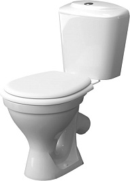 Керамин Унитаз-компакт Симпл однорежимный с сиденьем полипропилен – фотография-4