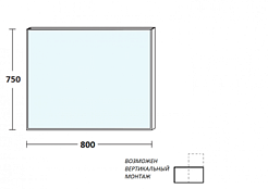 De Aqua Зеркало Сильвер 8075 (SIL 404 080 S) – фотография-3
