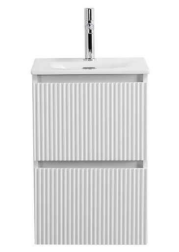 BelBagno Тумба с раковиной Uno mini 40 подвесная Bianco Opaco с раковиной BB-8099-3-40 – фото-1