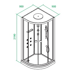 Iddis Душевая кабина Sicily S20R099i85 – фотография-3