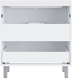 Vivon Тумба с раковиной Kristi 80 белая матовая рифленая – фотография-11