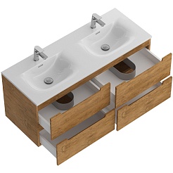 BelBagno Тумба с раковиной Etna 120 с 4 ящиками подвесная Rovere Nature – фотография-4