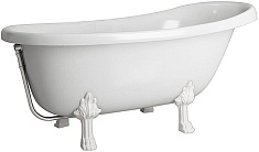 Фэма Ванна из литьевого мрамора Салерно (ножки белые)