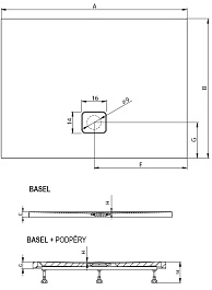 Riho Душевой поддон Basel 418 140х90 черный матовый – фотография-3