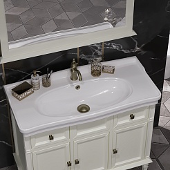 Opadiris Мебель для ванной Кантара 105 слоновая кость – фотография-5