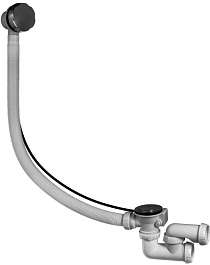 Cezares Слив-перелив для акриловой ванны 422 мм, с гибкой трубой 30975014 – фотография-1