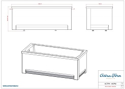 Astra-Form Экран Х-Форм 75 L боковой – фотография-4
