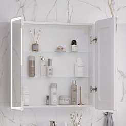 Equil Зеркальный шкаф Nice 80 белый – фотография-9