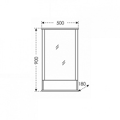 СанТа Мебель для ванной Сатурн 50 – фотография-5