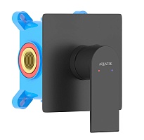 Aquatek Смеситель для душа и ванны Лира AQ1466MB матовый черный